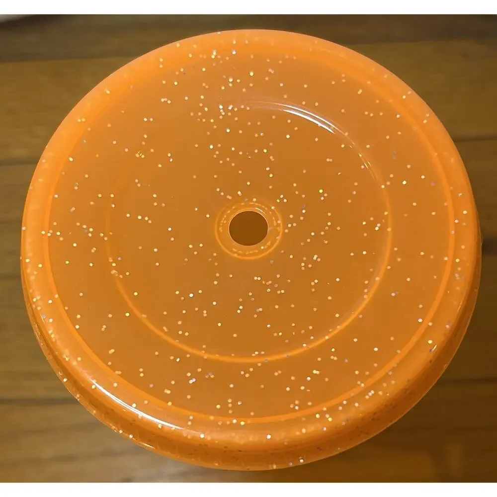 Orange Glitter 24 oz Tumbler